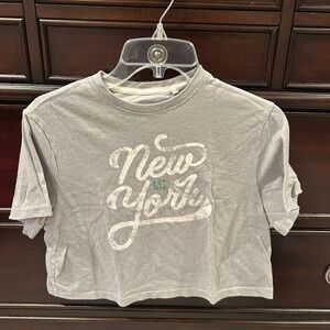 Gray 'New York' Graphic T-Shirt